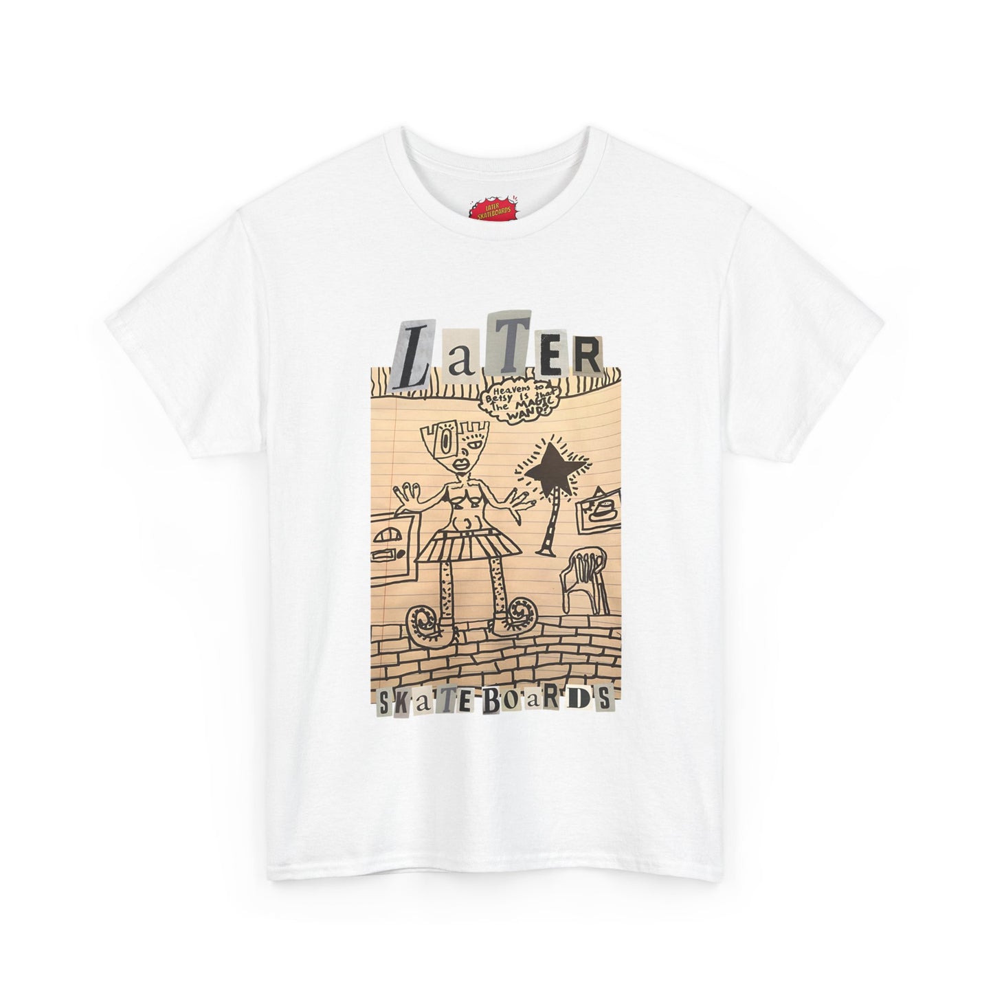 Later Doodle Tee by Sage