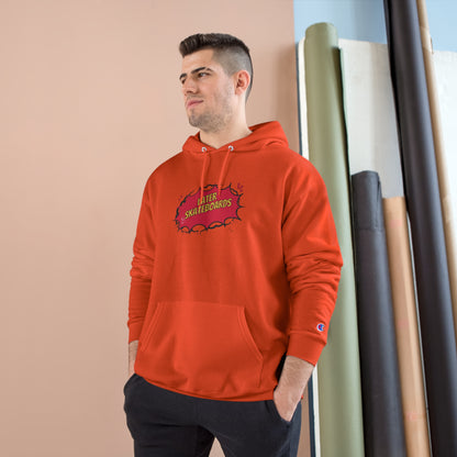 Calvin Pees On Later Champion Hoodie