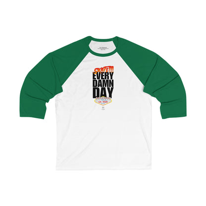 Later Skate EDD Unisex 3/4 Sleeve Baseball Tee