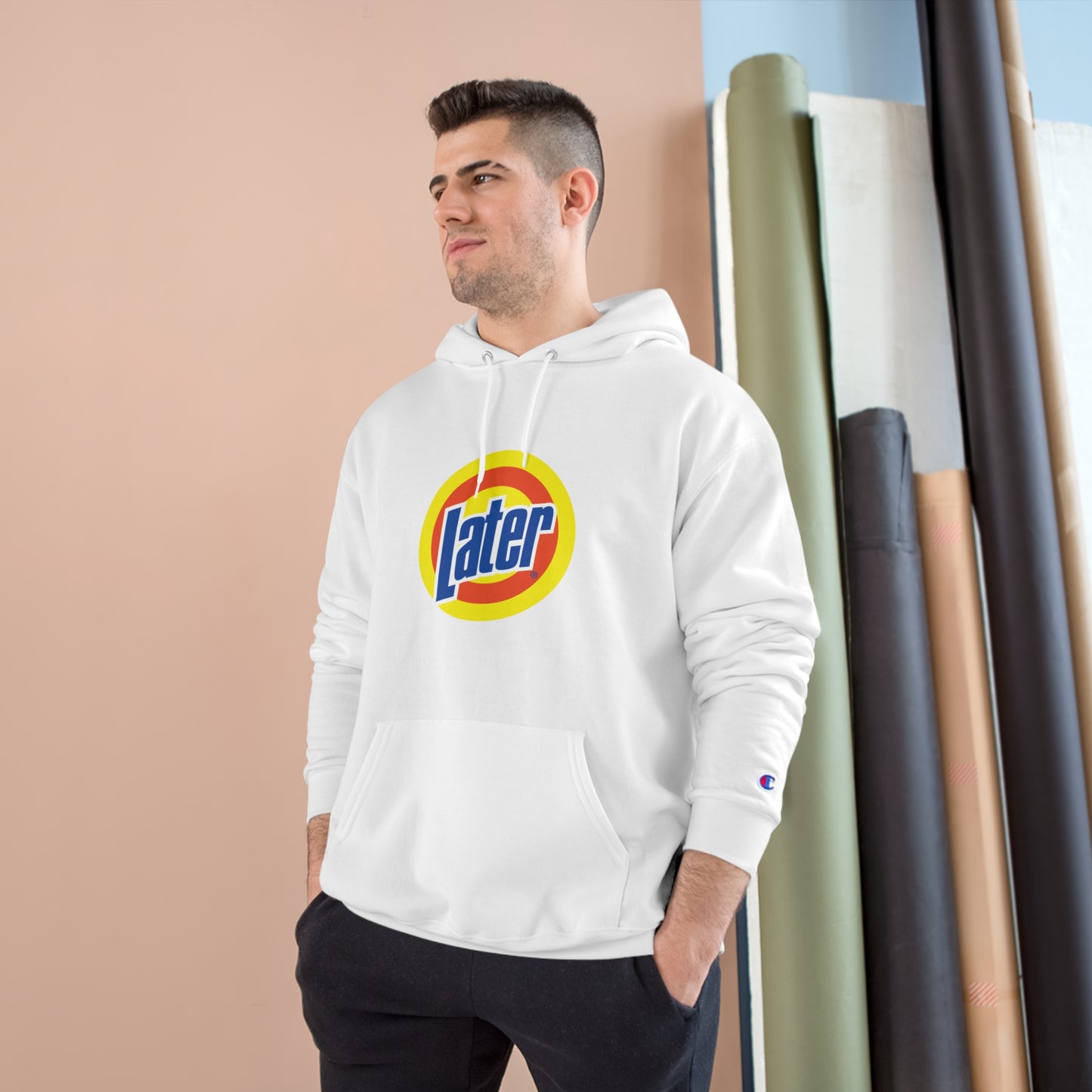 Later Clean AF Champion Hoodie