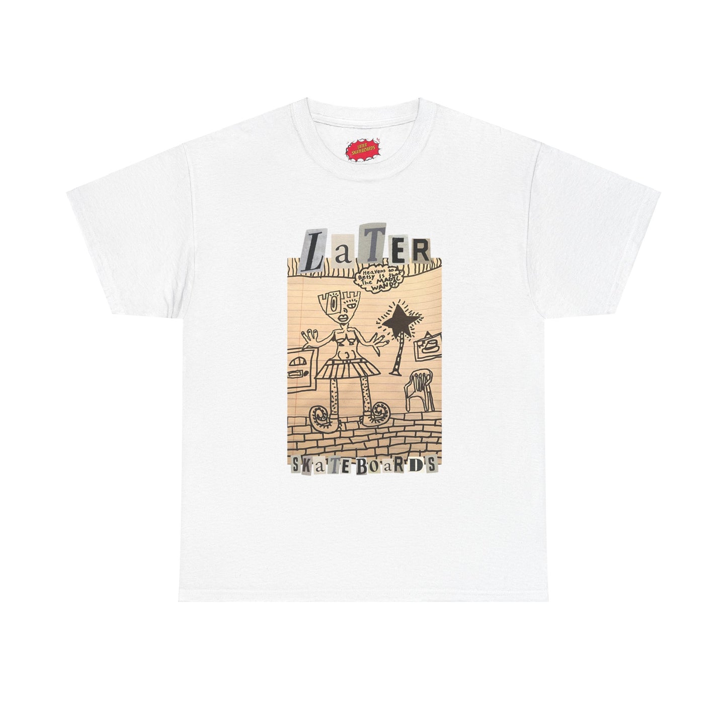 Later Doodle Tee by Sage