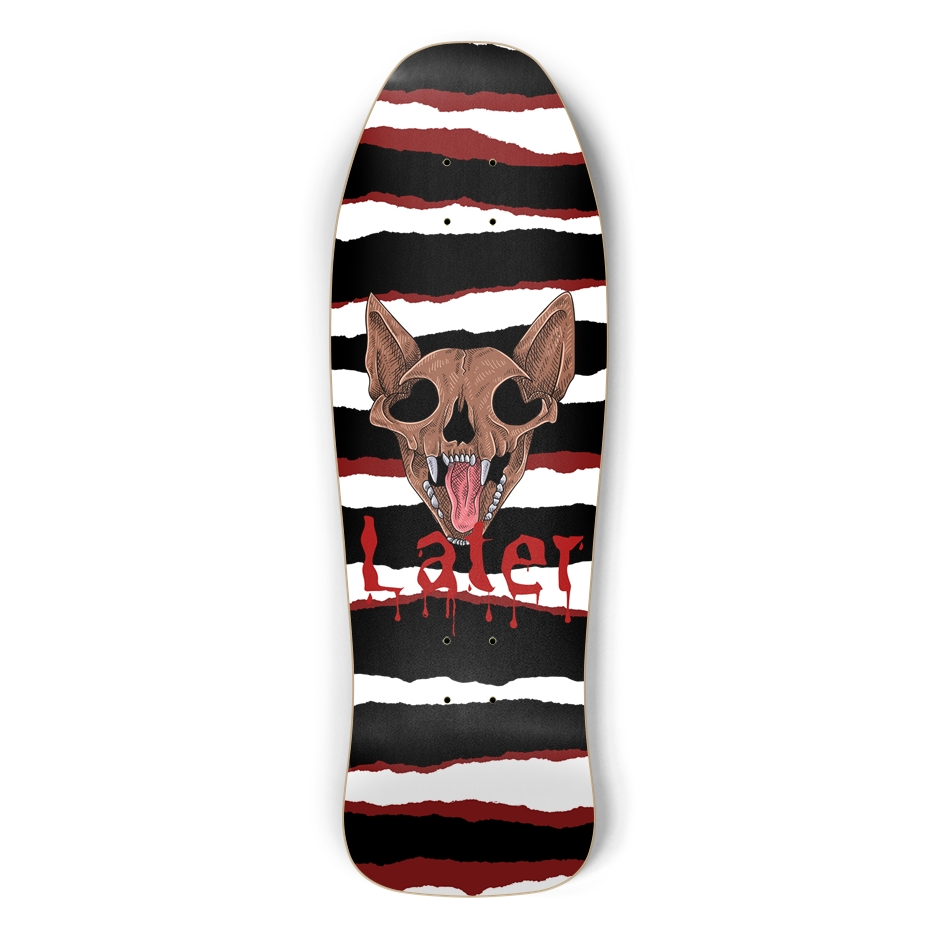 Later Cat Skull Shredder Deck
