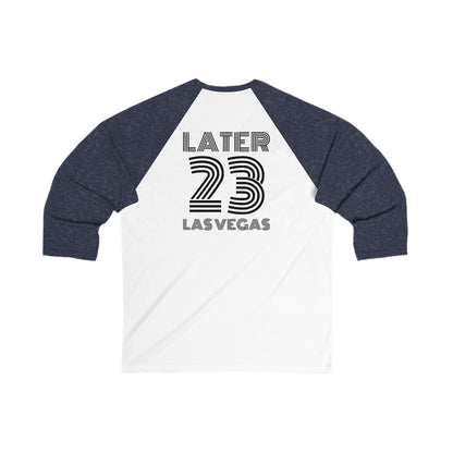 Later Skate EDD Unisex 3/4 Sleeve Baseball Tee