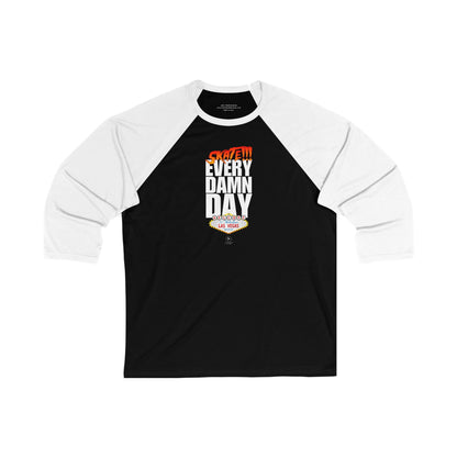 Later Skate EDD Unisex 3/4 Sleeve Baseball Tee