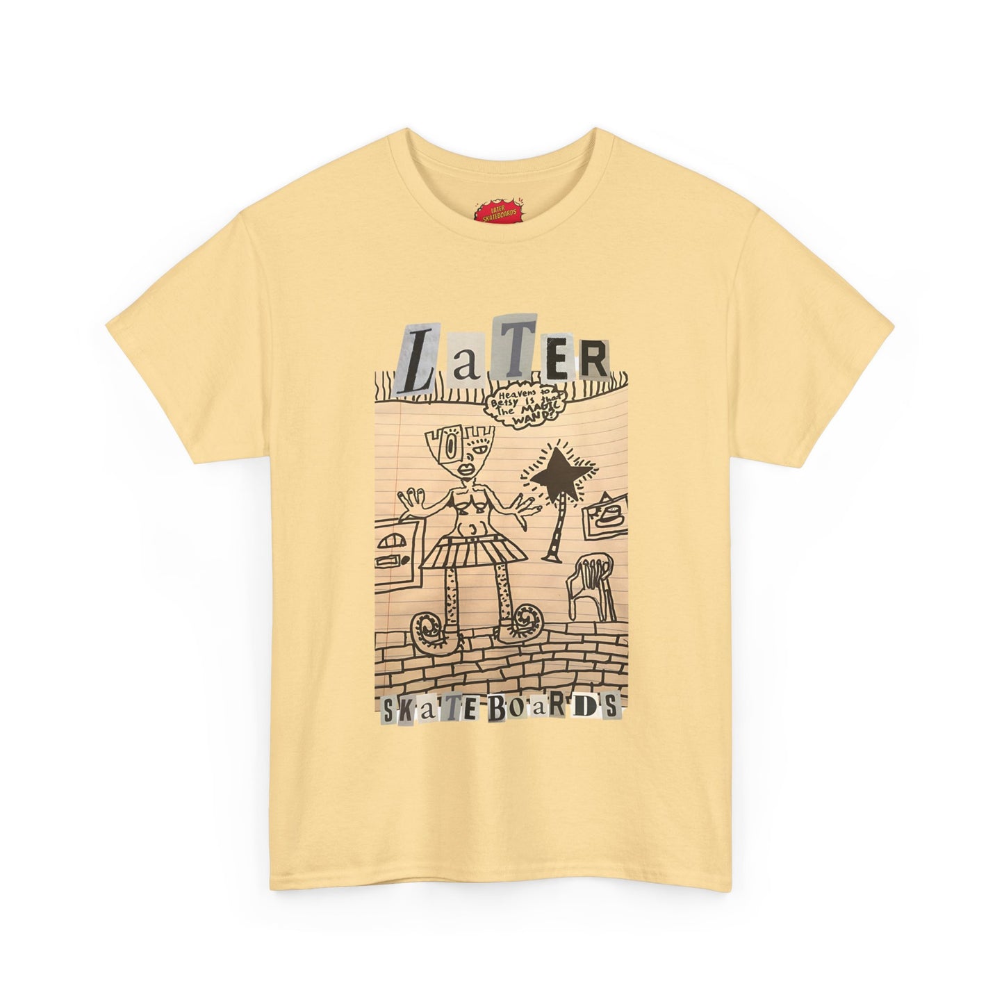 Later Doodle Tee by Sage