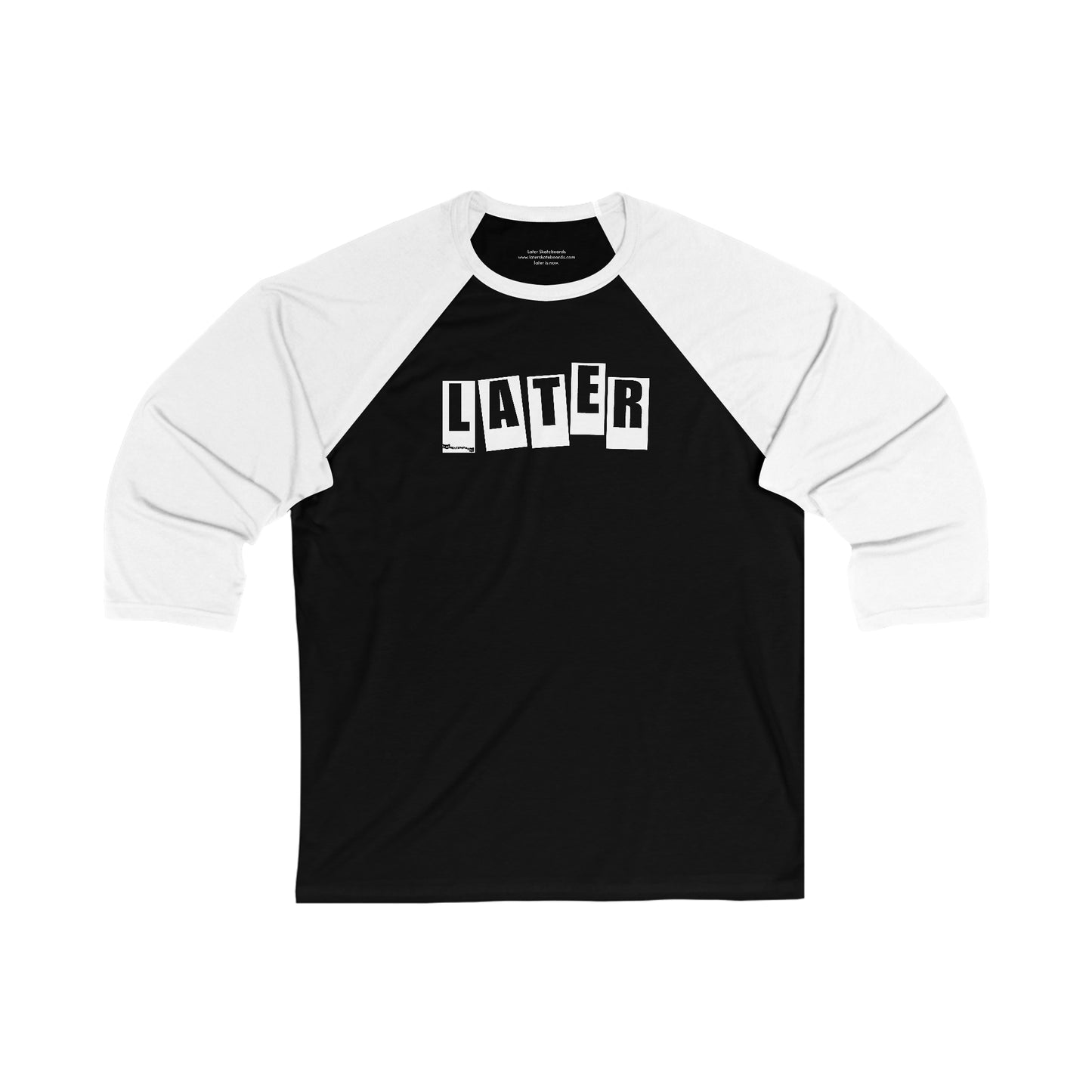 Later Baker Tribute Unisex 3/4 Sleeve Baseball Tee