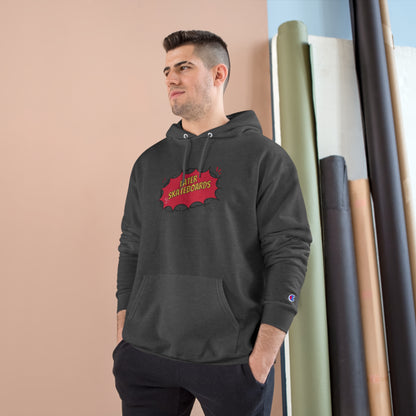 Calvin Pees On Later Champion Hoodie